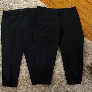 3/$15.  2 pair Apt. 9 womens Sleek Black Dress Pants capri